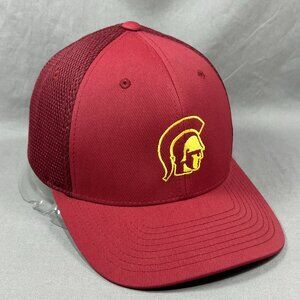 USC Band Trojans NCAA Yupoong Flex Fit L/XL Hat Red Southern California Mens